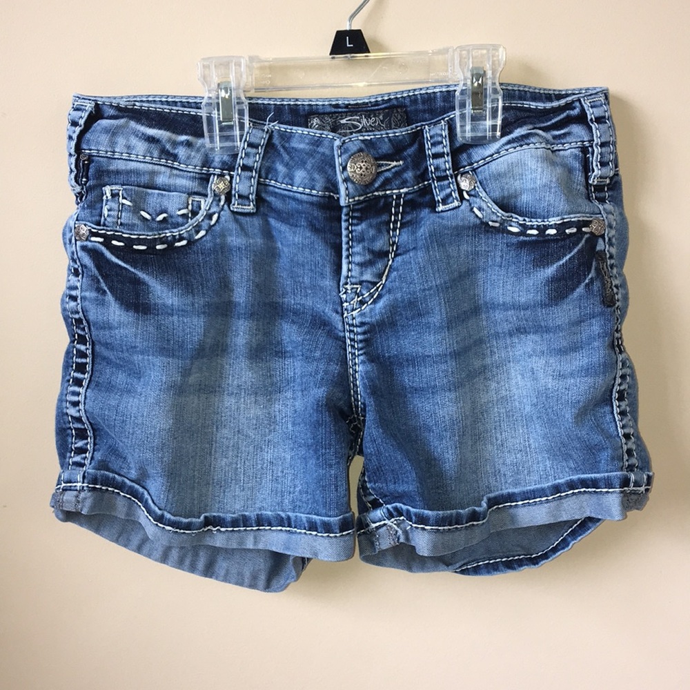 Silver McKenzie flap short Sz W27